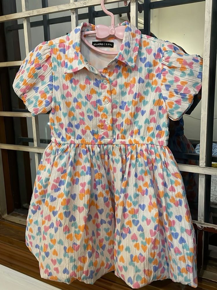 Heart PrInt frock