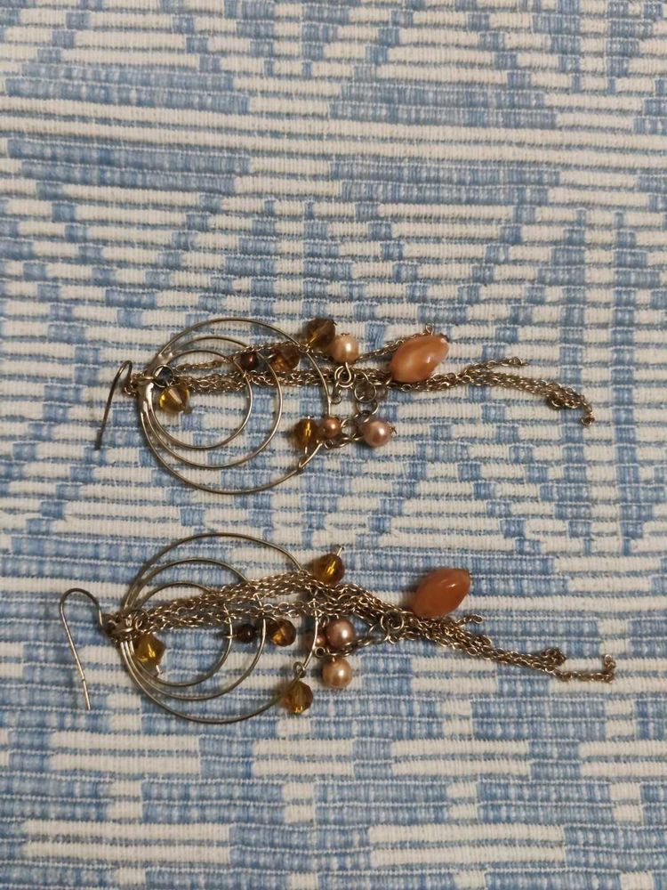 Boho Chic Beaded Drop Earrings