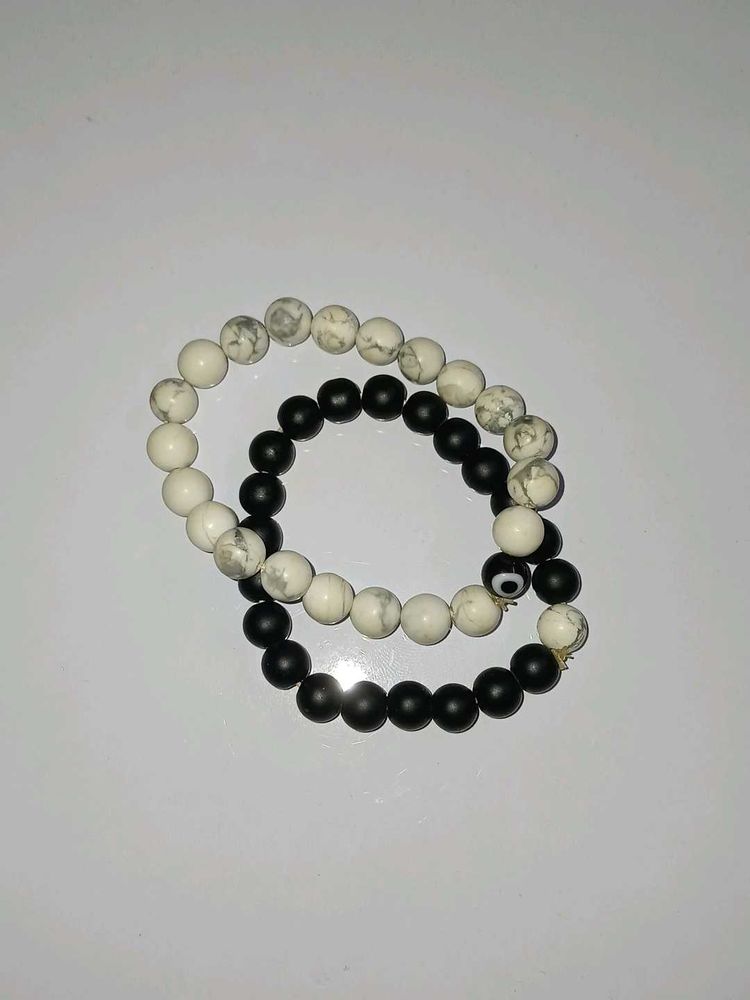 couples set of 2 Beaded Bracelet