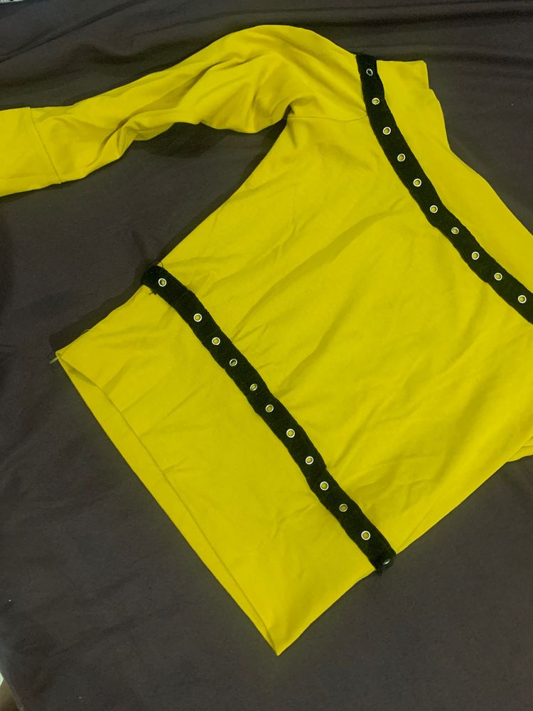 Mustard Crop Top