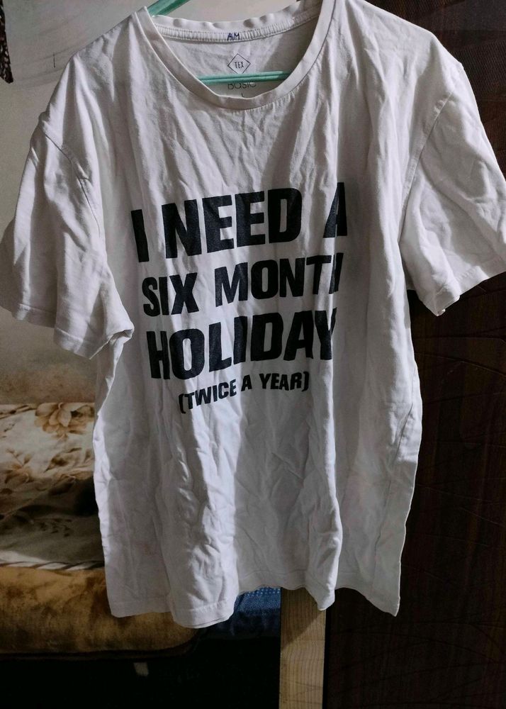 White T-shirt For Men