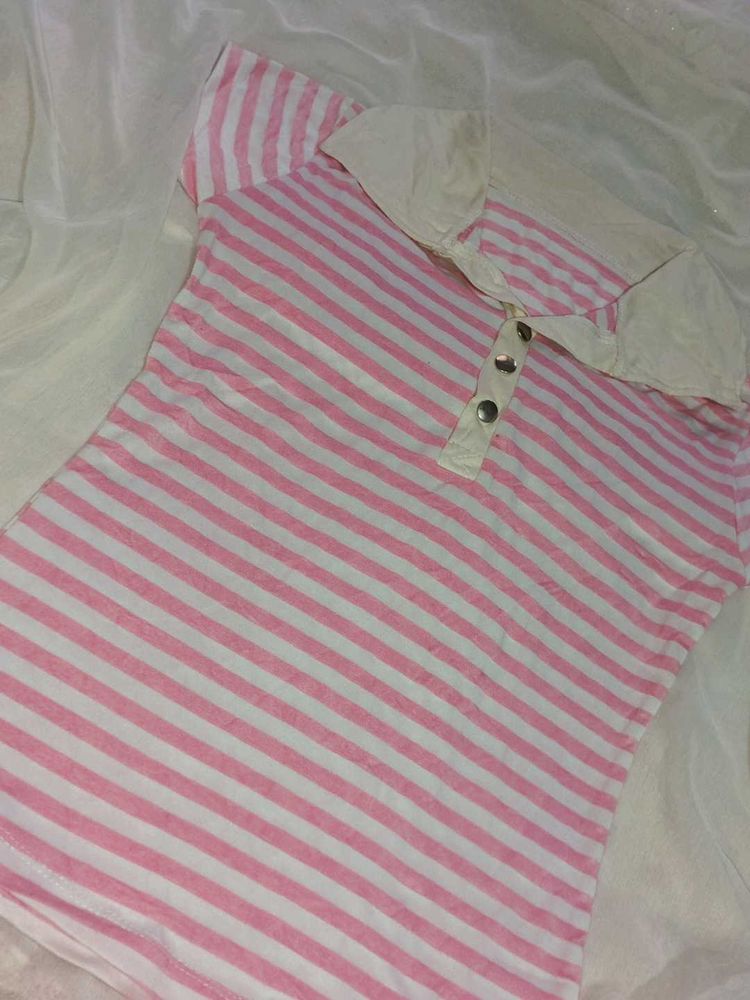 Striped Pink Top