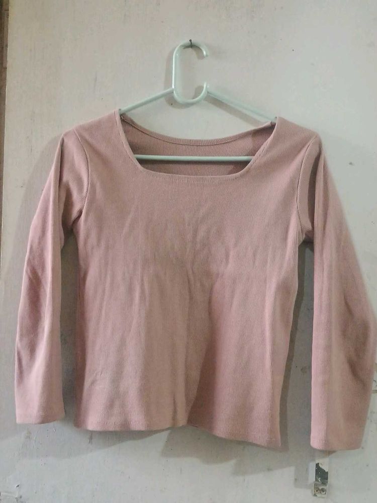 Pink Long Sleeve Top