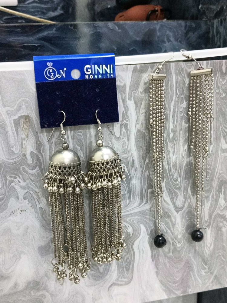 Two Pair Oxidizing Earring
