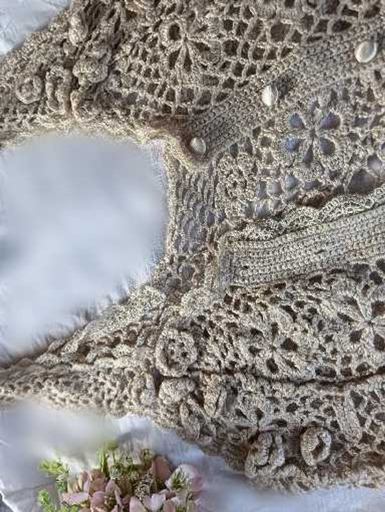 Vintage Crochet Cardigan