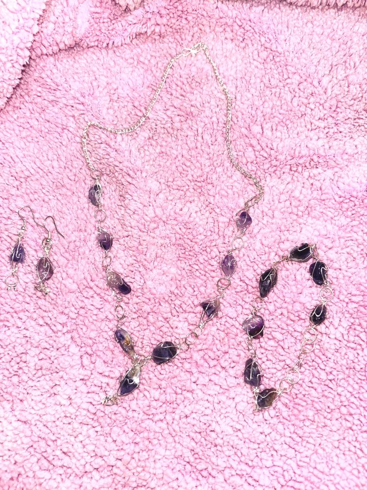 Amethyst Jewelry Set
