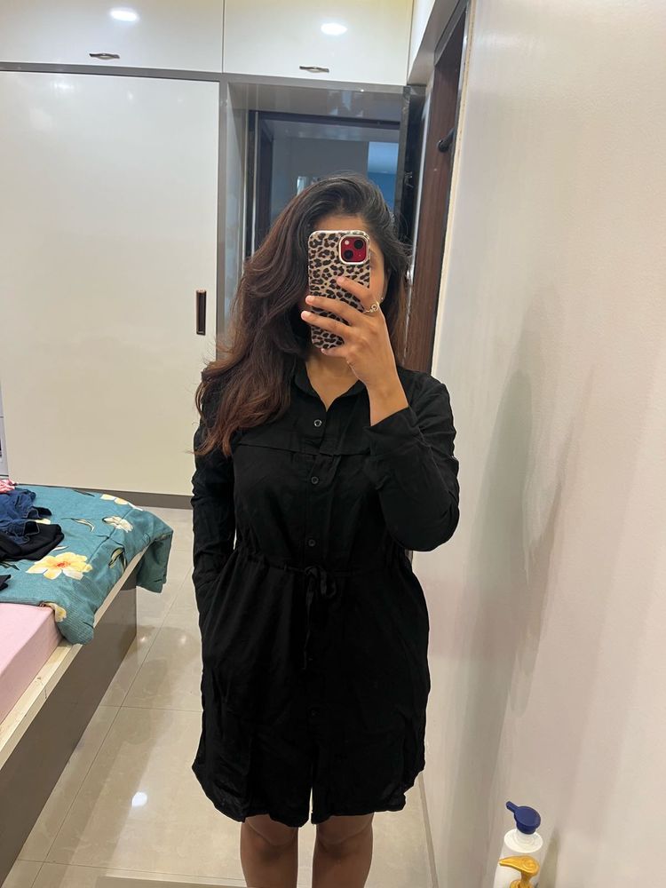 Black Shirt Dress