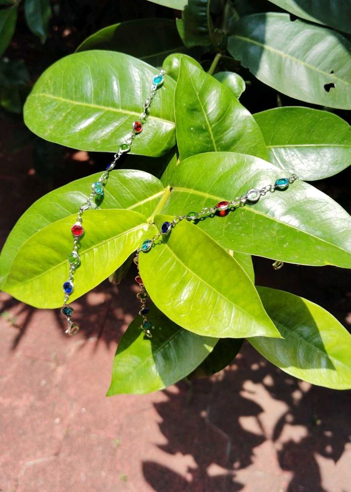 Colorful Stone Anklets
