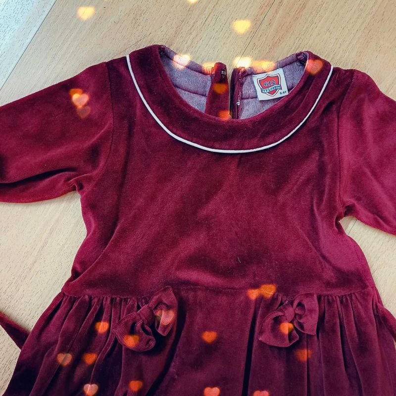 612 League Cute Vintage Velvet Party Frock