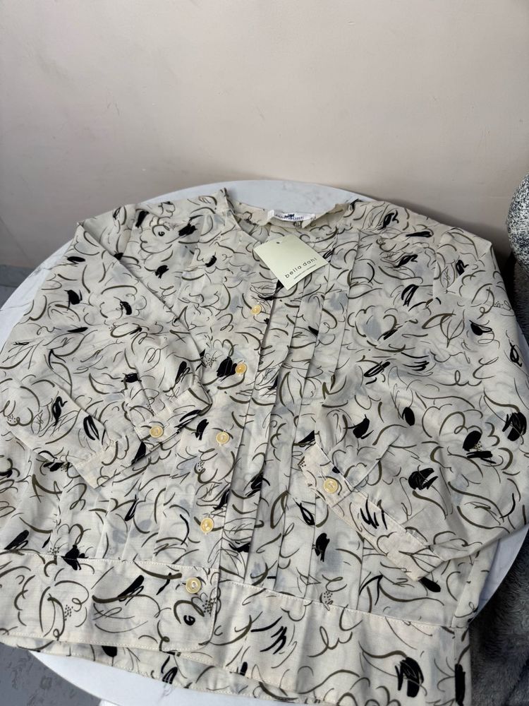 Patterned Button-Up Shirt