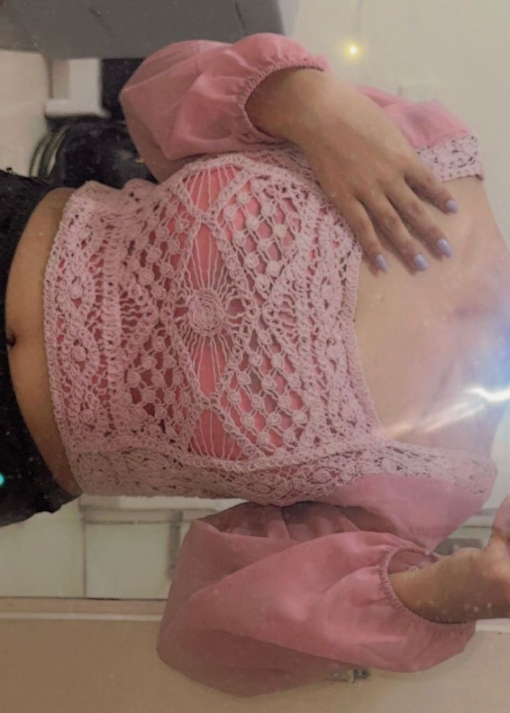 Pink Crochet Top