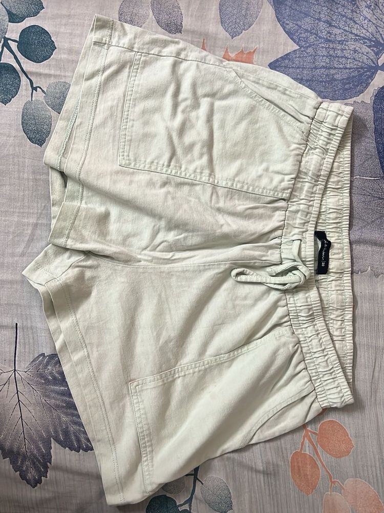 Light Green Denim Shorts