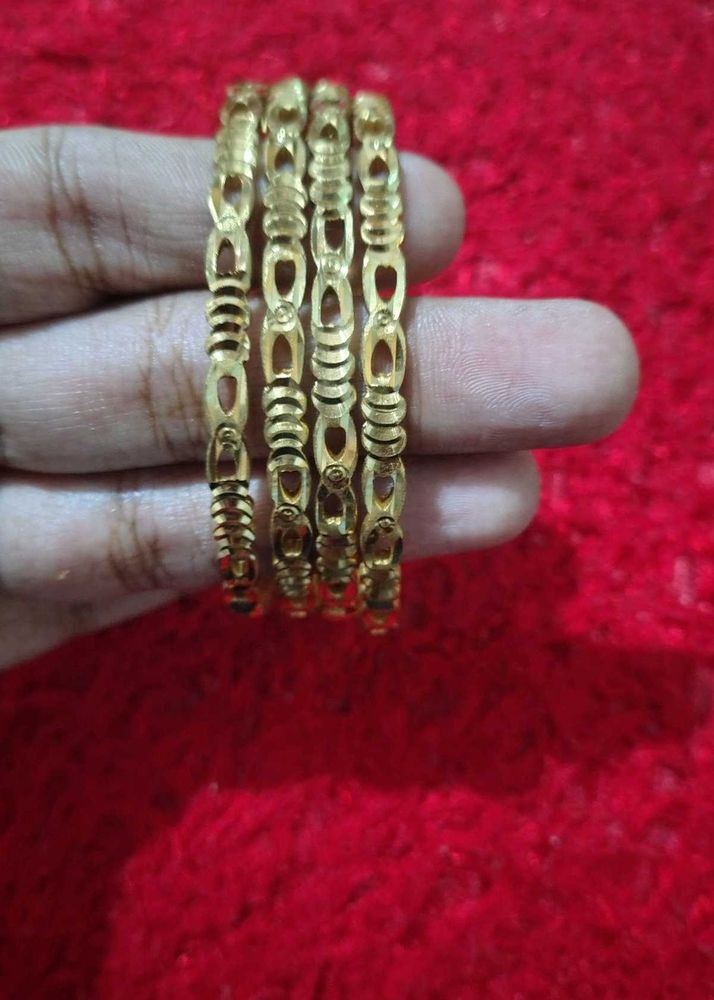 Gold Plated Bangle Set 3