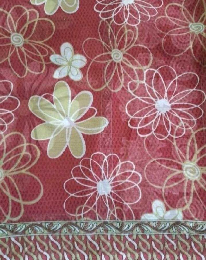 Kumkum Red Floral Light Weight Saree