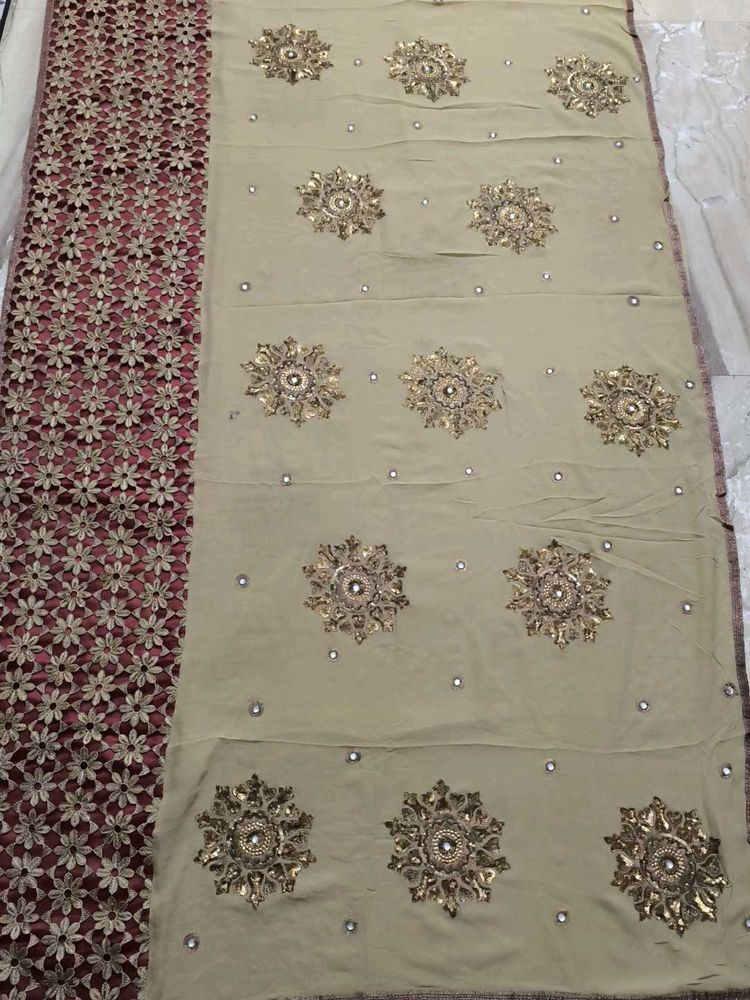 Hand work Aari Tari Saree