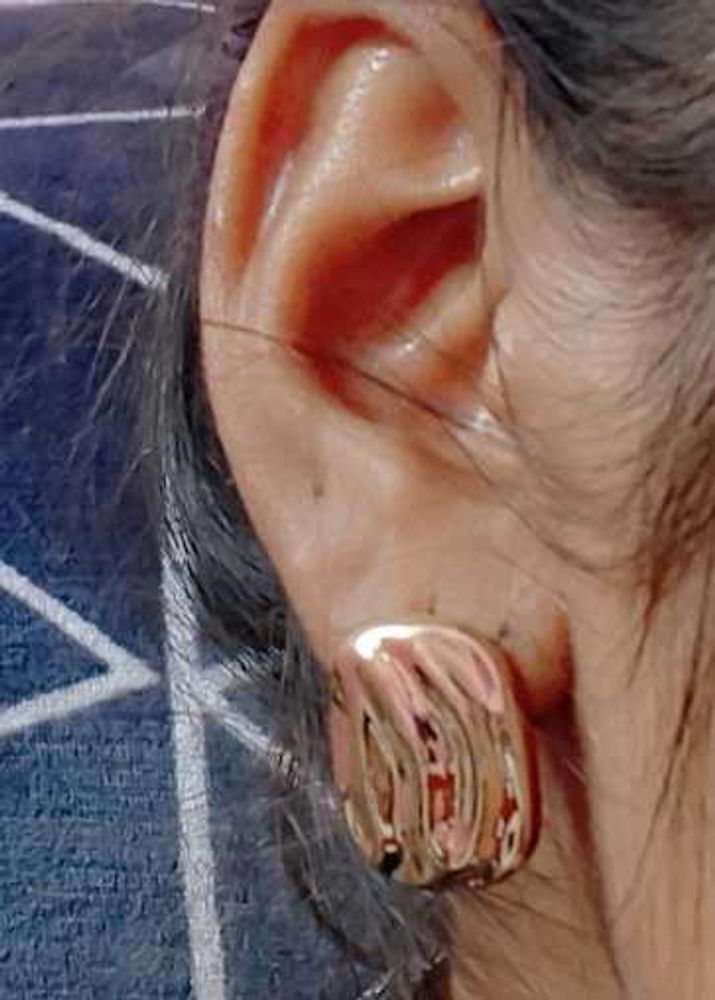 Gold Square Earrings