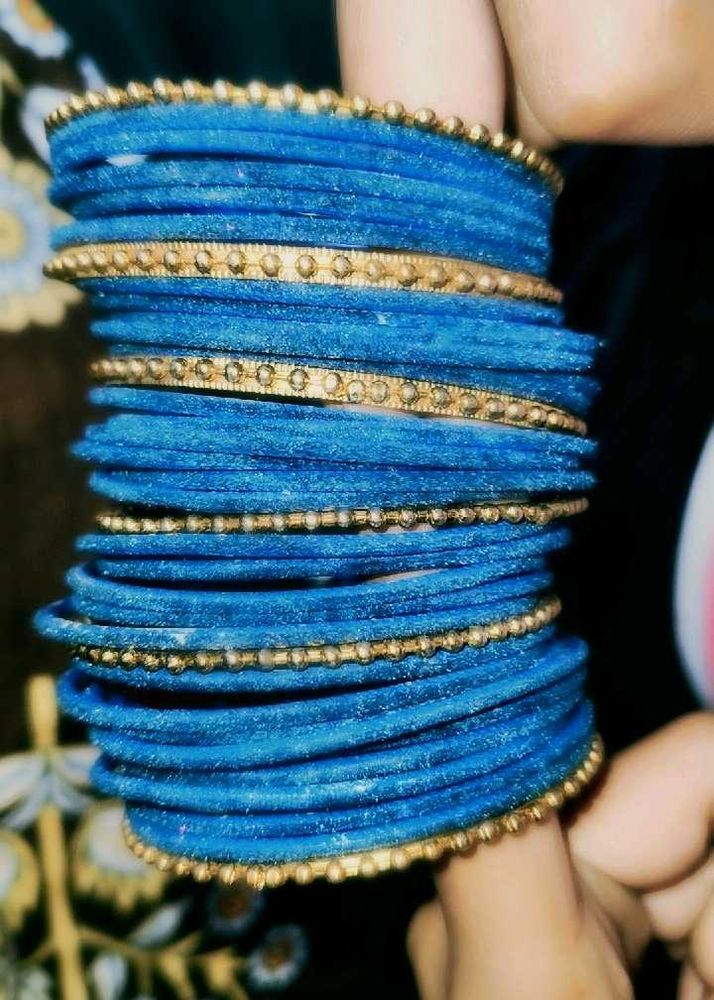 Blue &amp; Gold Bangle Set