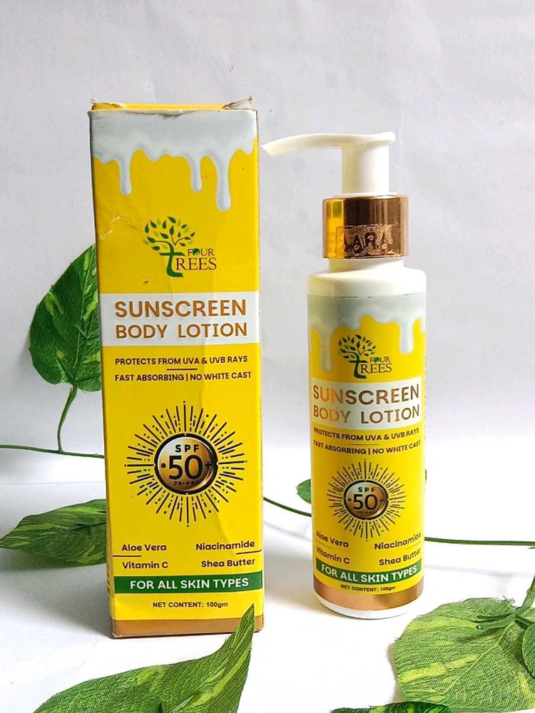Four trees Sunscreen Body Lotion SPF 50