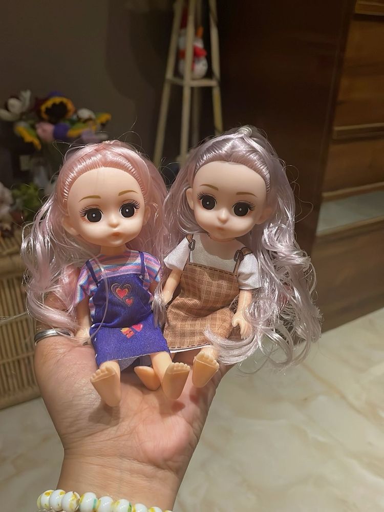 Cute Doll with Pink Hair
