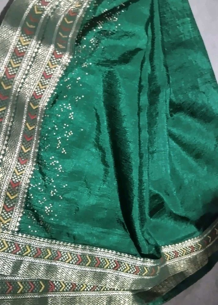 Emerald Green Sari