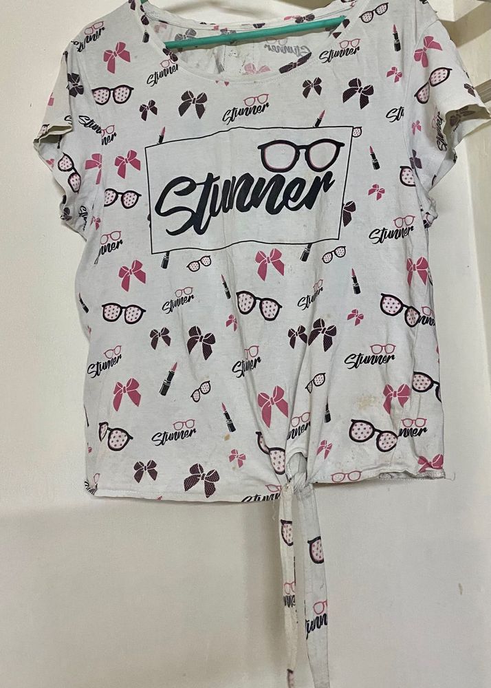 Cute Ribbon Croptop