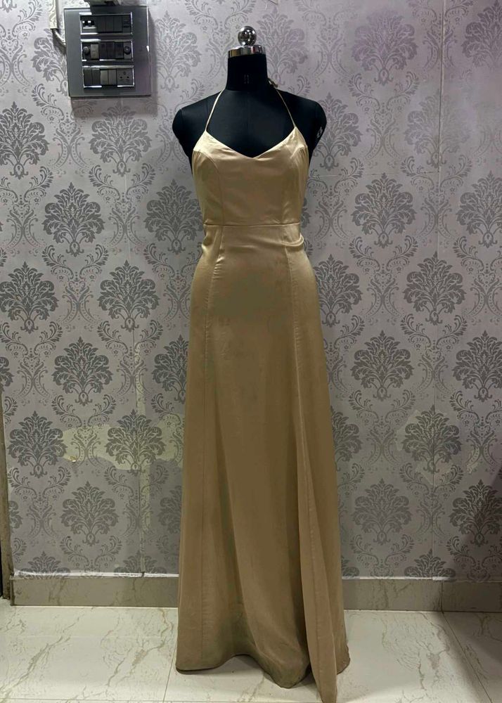 Elegant Gold Maxi Dress