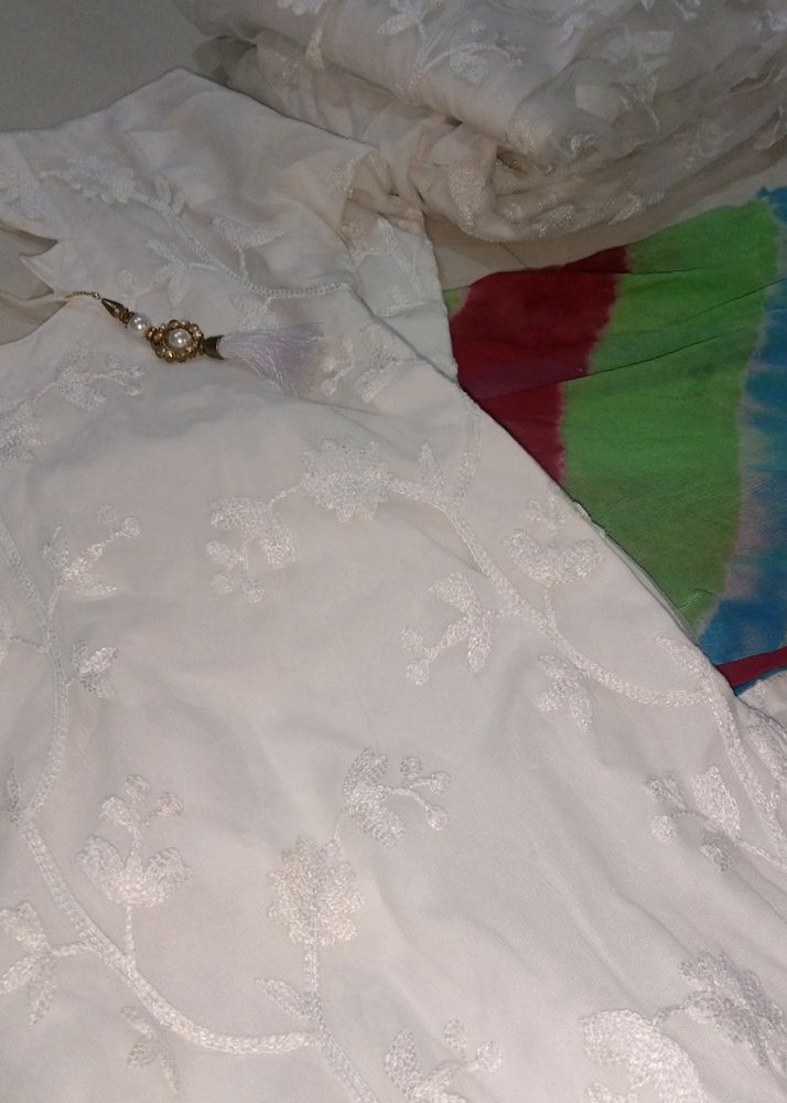 Salwar Suit with Multicolour Dupatta