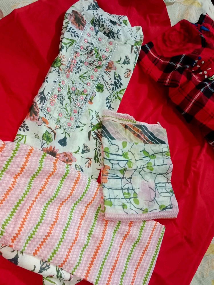 Kurta Pant With Dupatta Set ♥️