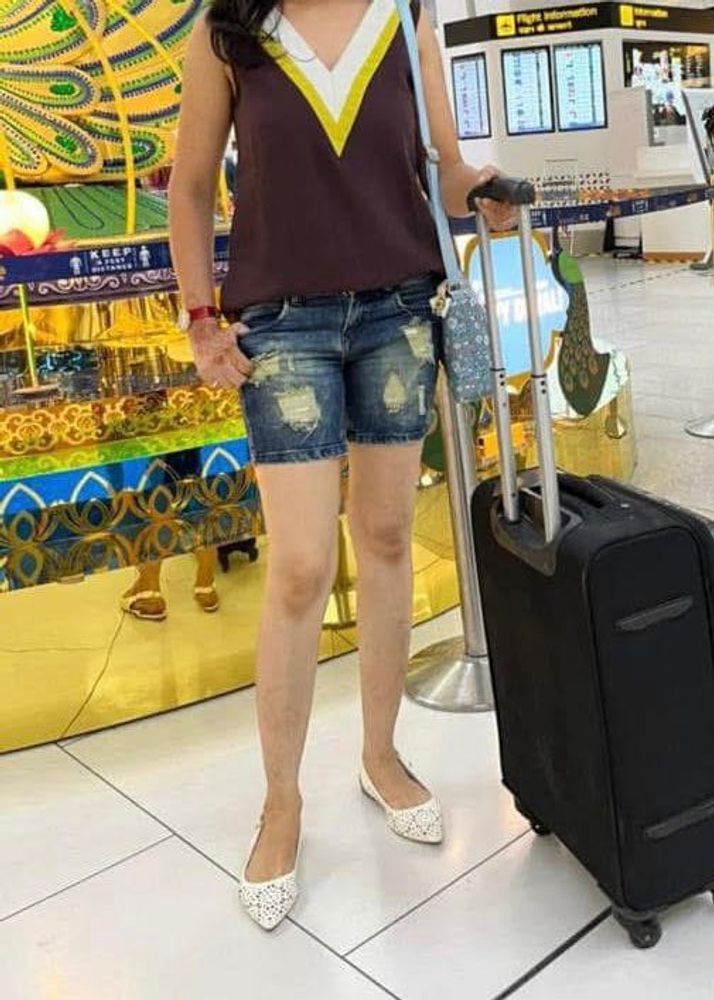 Blue Denim Shorts For Women