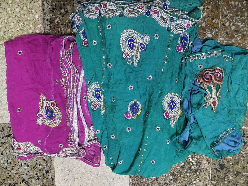 Beautiful Sea Green Lehanga Choli