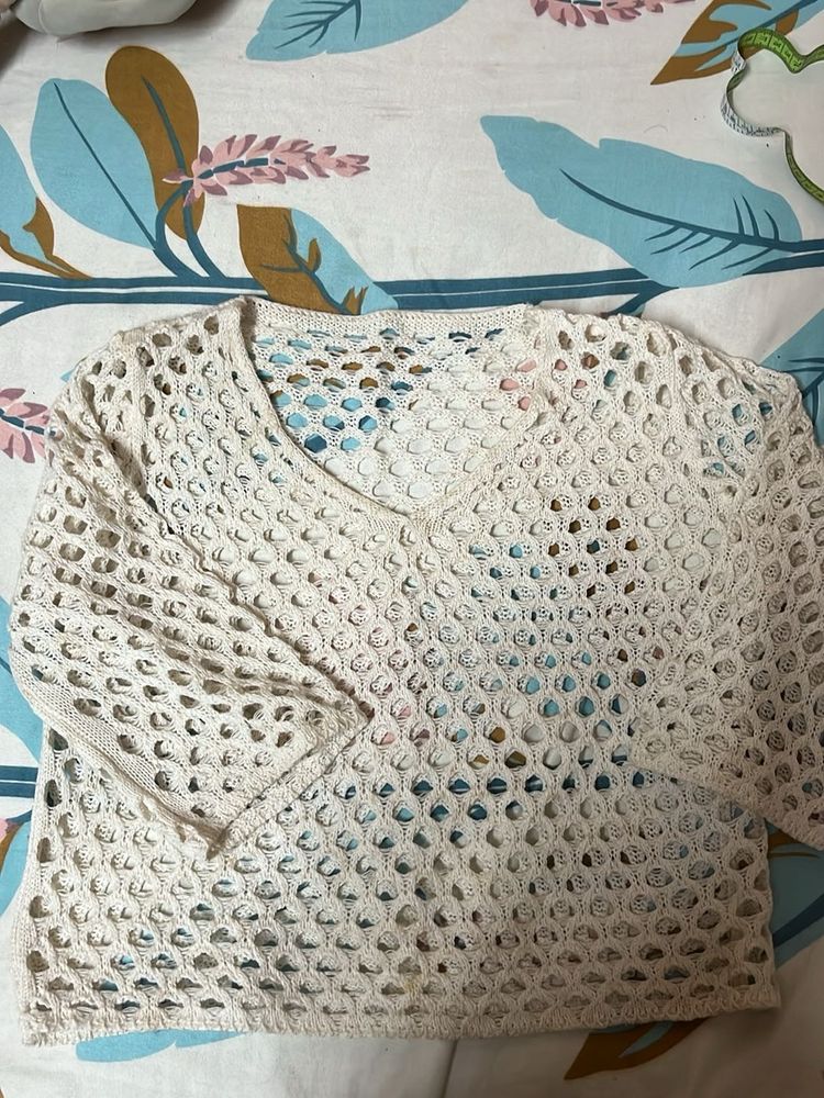 Crochet Knit Top