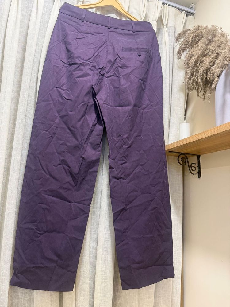 Purple Wide Leg Pants