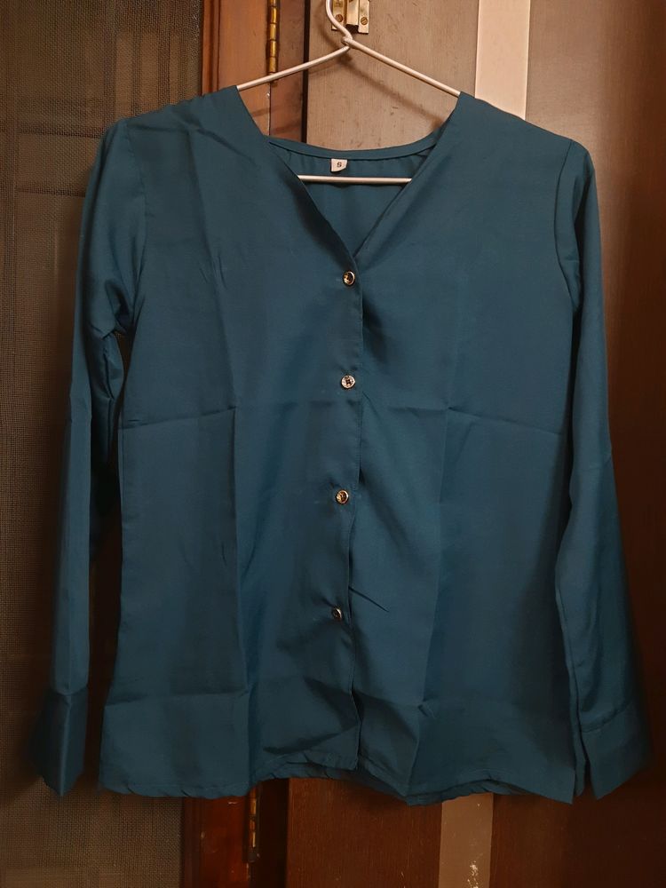 Classy Blue Semi Formal Women Top