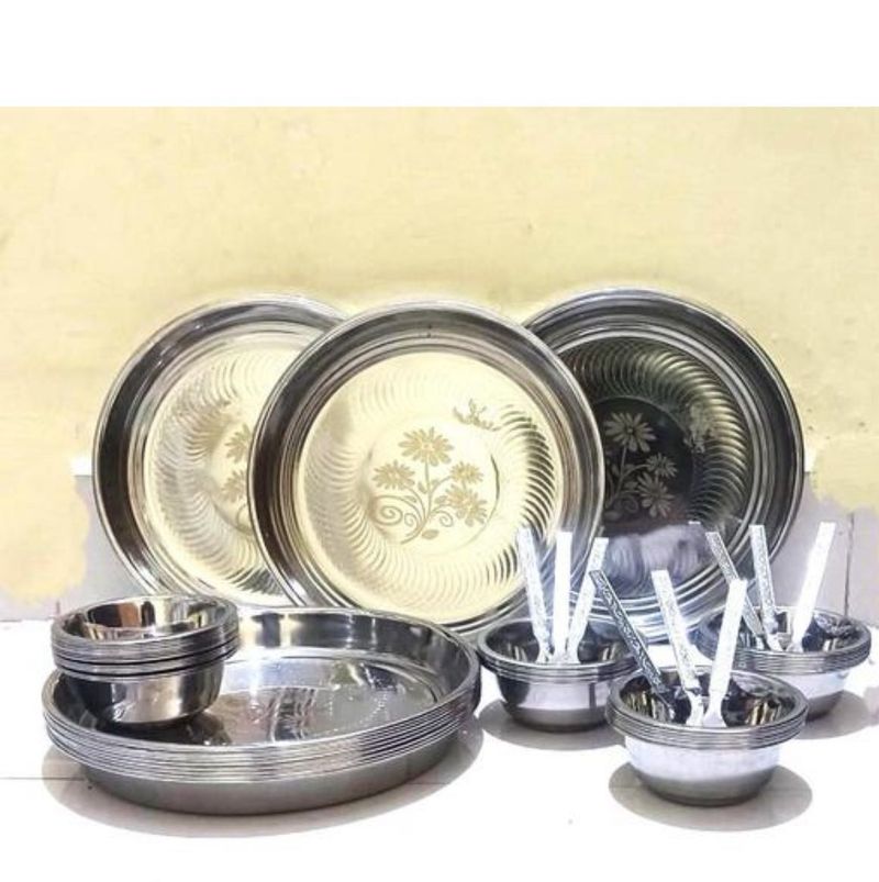 Set Of 9 Plate 3 Bowls Spoon