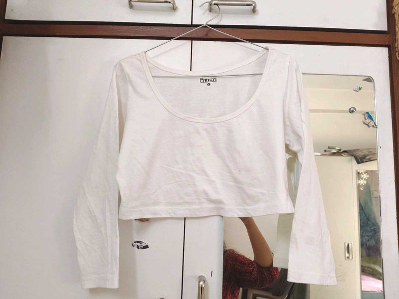 Blazze White Crop Top