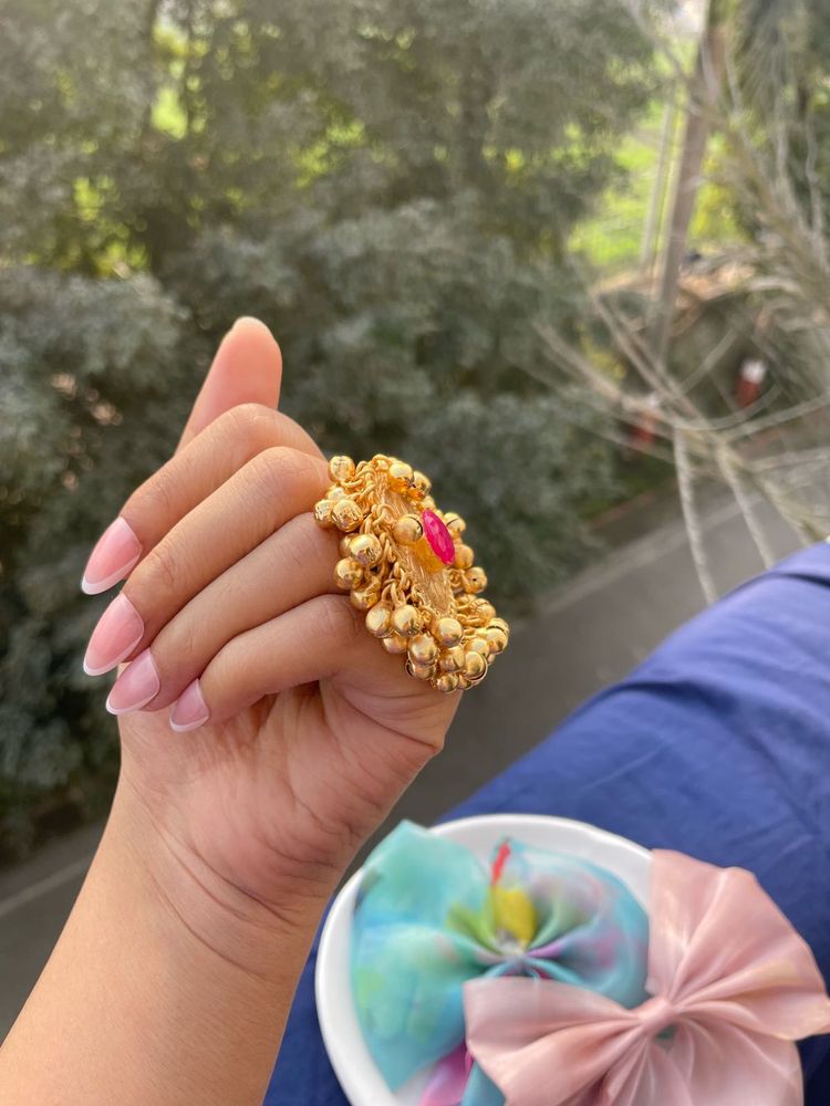 Stunning Gold-Tone Statement Ring