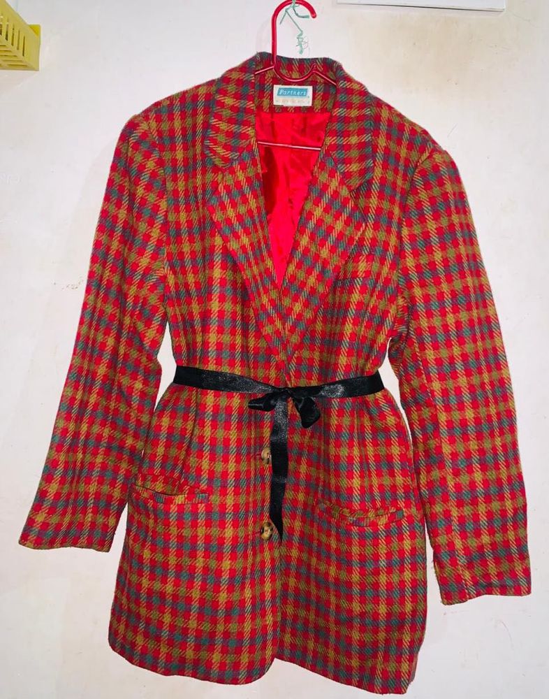 Vintage Plaid Blazer