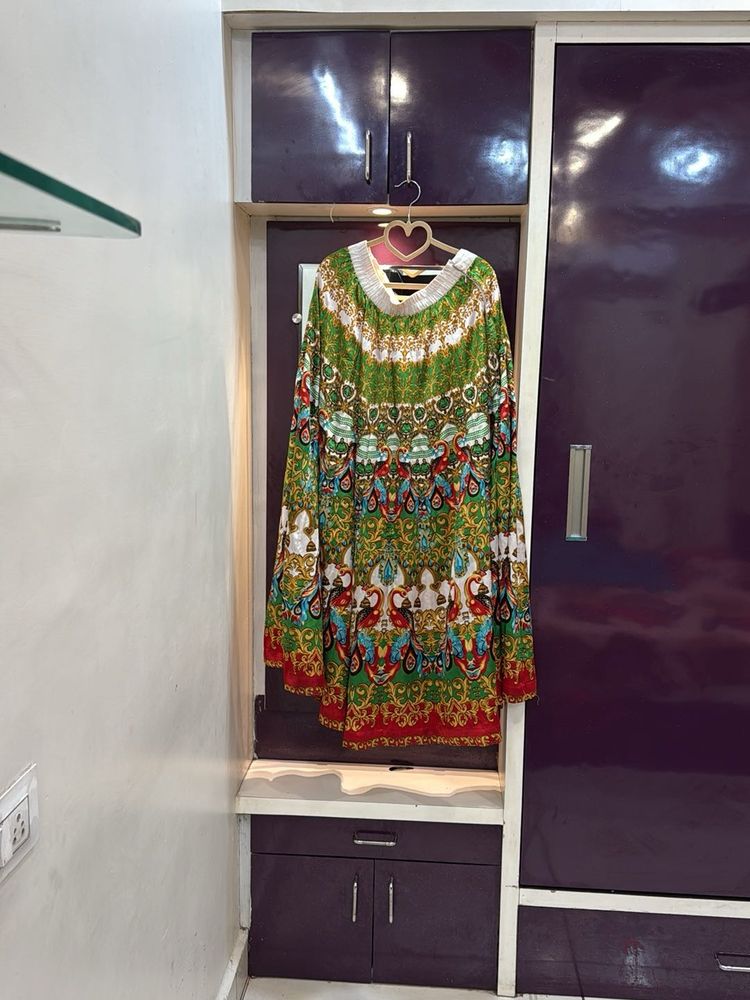 Green Printed Dress