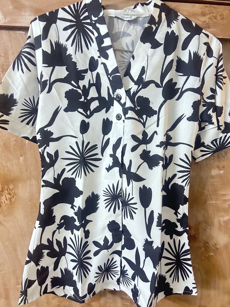Printed Formal A Line Top
