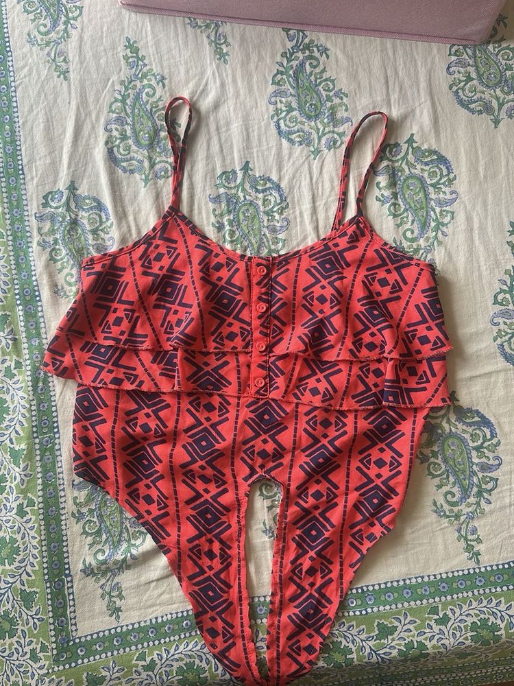 Cute Patterned Crop Top