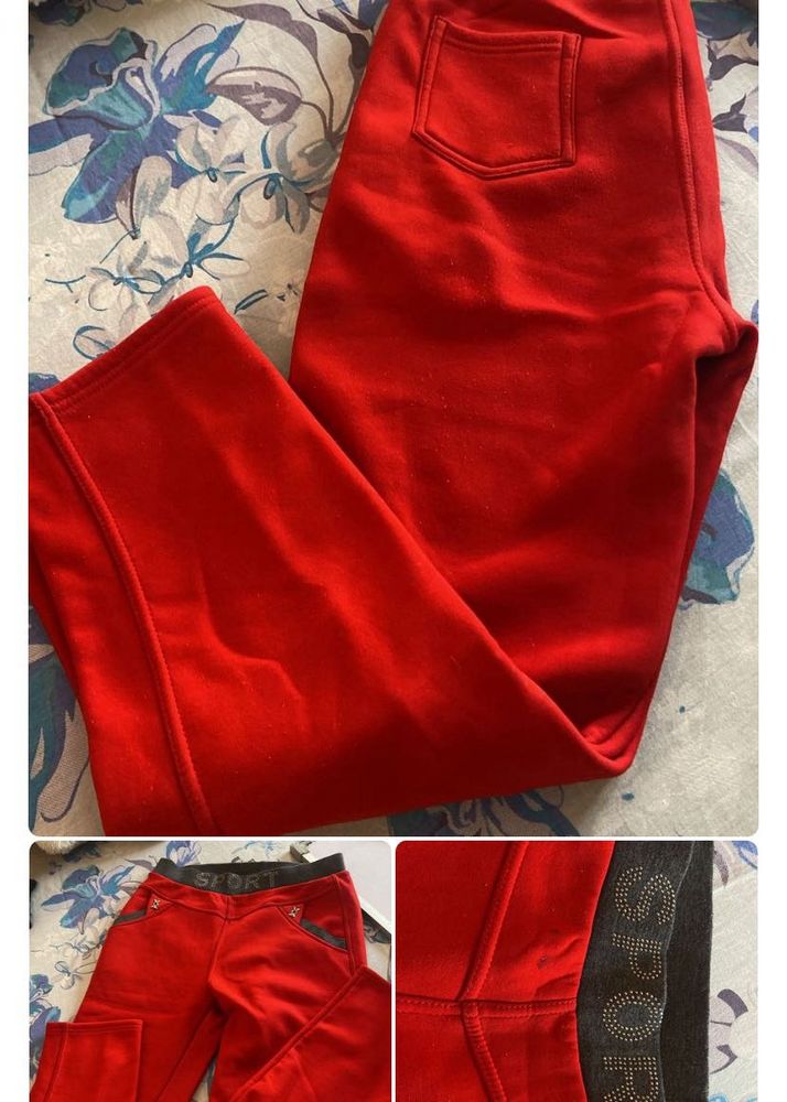 Warm Legging For Winter Red Color