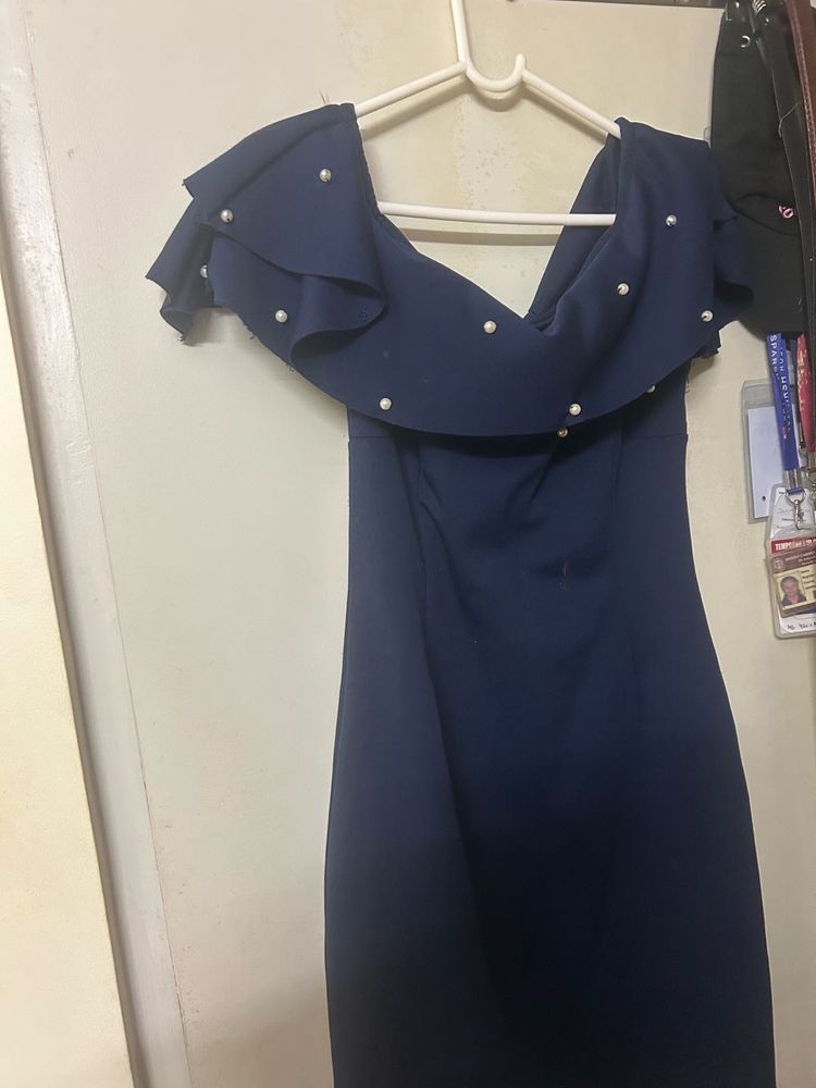 Elegant Navy Blue Dress