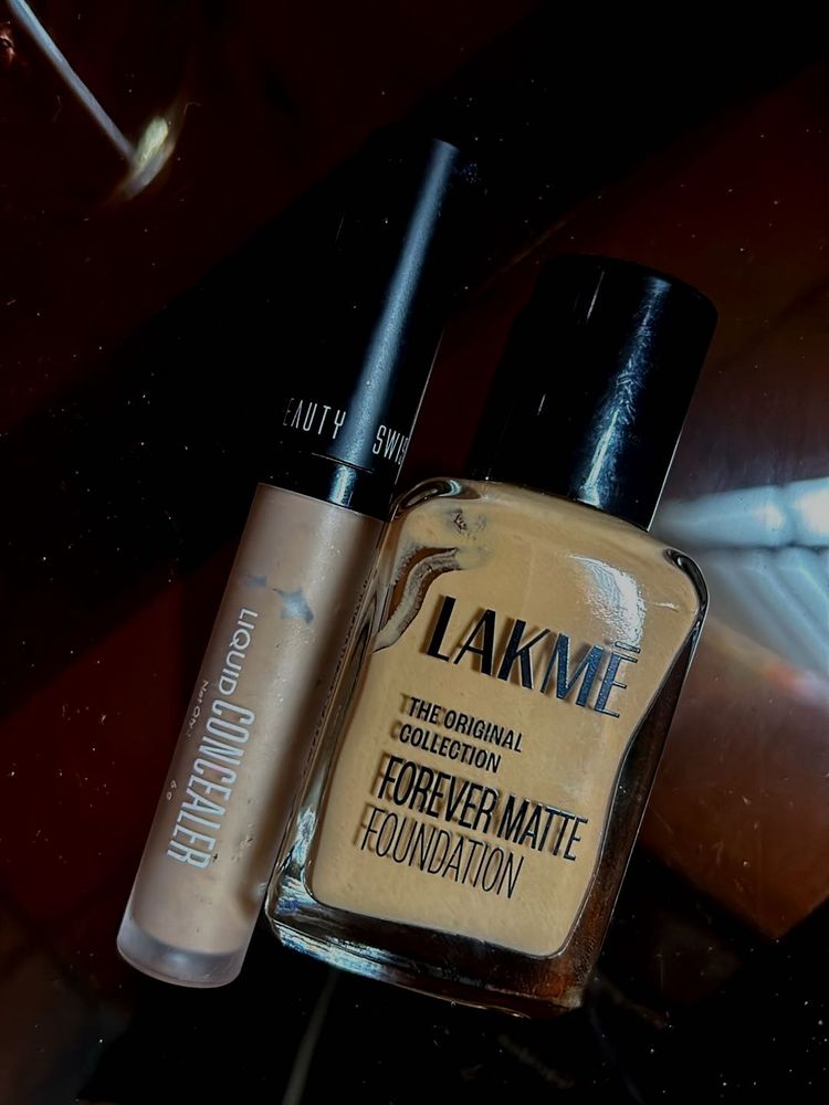 Lakme Foundation &amp; Swiss Beauty Concealer Combo