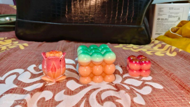 Wax decoration candle 3 Piece