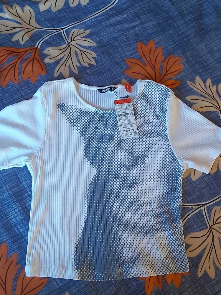 Cute Cat Printed Tee