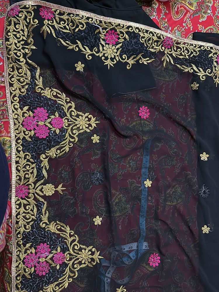 Embroidered Black Blouse