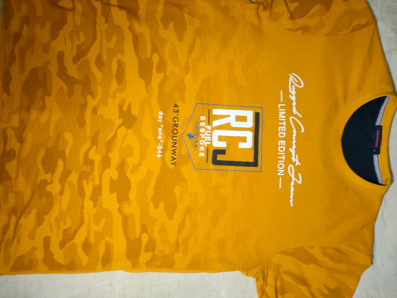Mustard Yellow T-shirt For Men