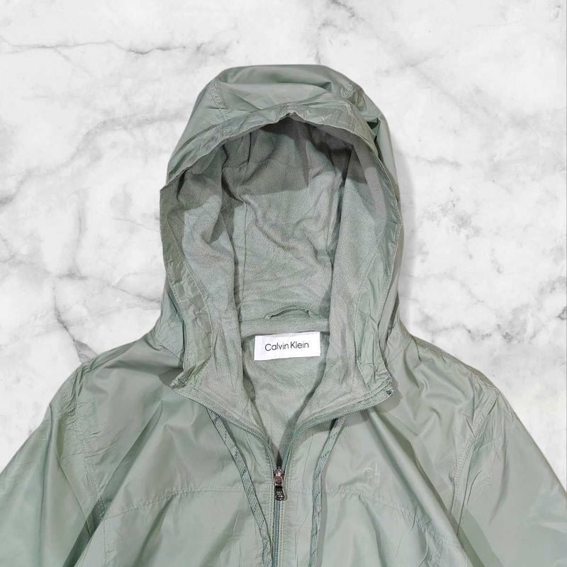 &#39;Calvin Klein&#39; Mint Green Lightweight Hooded