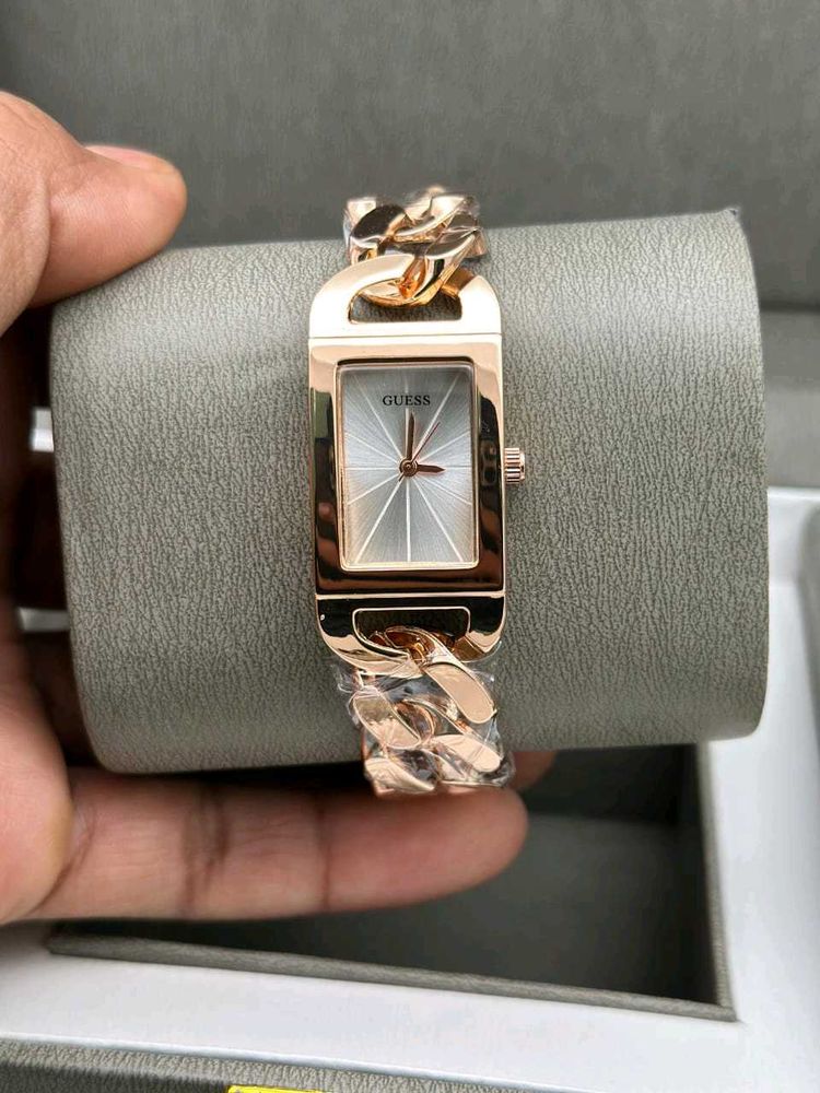 GUESS CHAIN STYLE PREMIUM QUALITY LADIES WATCH AT