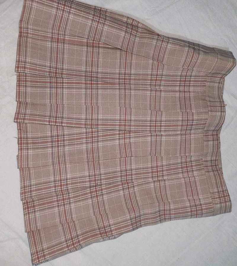 A Korean Pink Mini Skirt